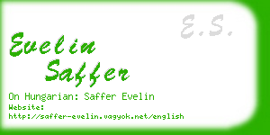 evelin saffer business card